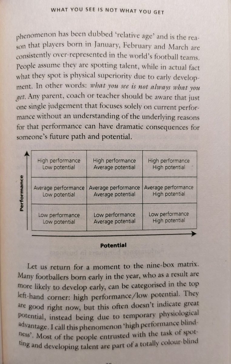 Menurut beliau, tidak adil utk buat pemilihan bakat berdasarkan kekuatan fizikal & prestasi semasa. Ini sudah tentu akan beri kelebihan buat mereka yg lahir lebih awal.Pencarian bakat harus diukur dari sudut potensi & ambil pendekatan 'what you see is not what you get'  #OptaJ