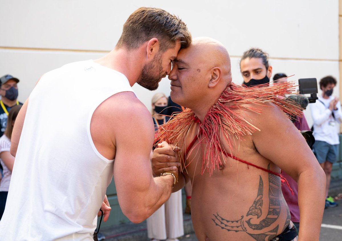 Started Love &amp; Thunder with Welcome to Country ceremony from Gamay dancers of Gadigal &amp; Bidiagal Nation and karakia from Te Aranganui. I encourage all film makers to engage with 1st nations peoples whenever shooting your films. It's worth it and it's the right thing to do.🖤💛❤️