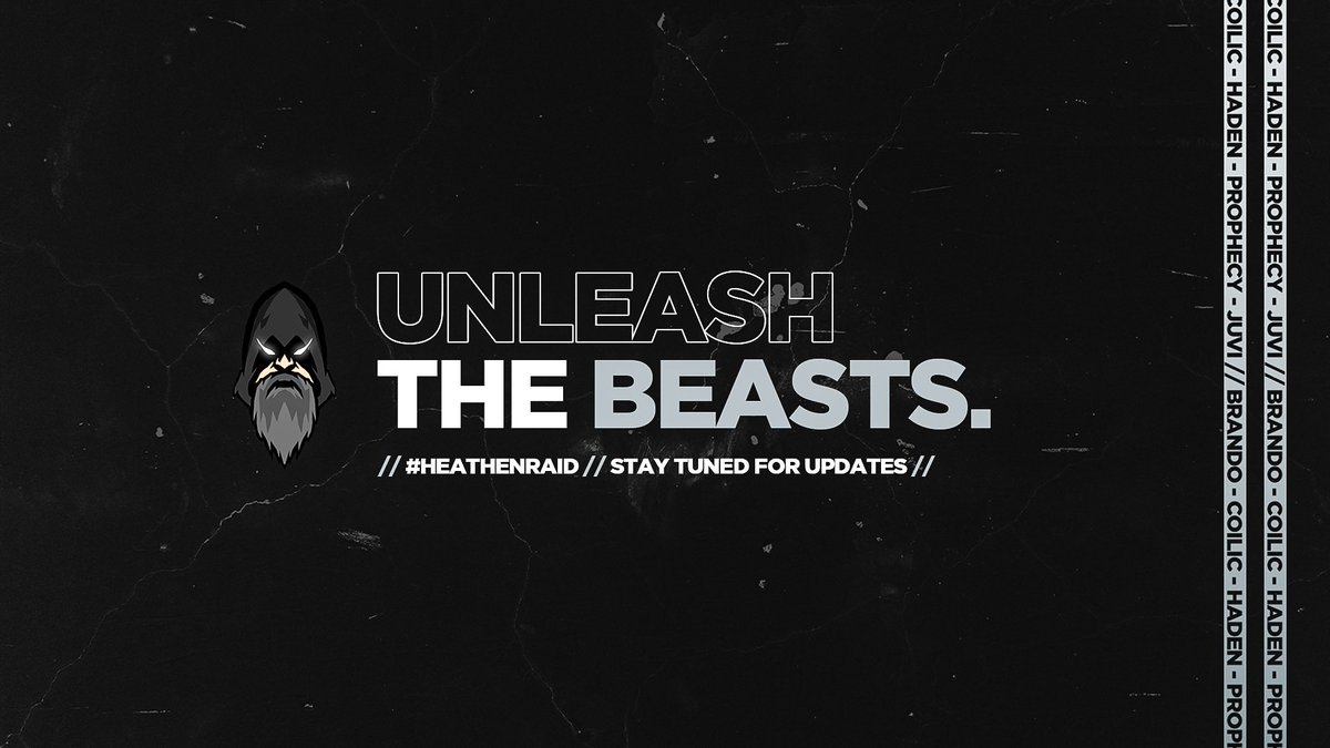 HeathensEsport's tweet photo. Losers Final v. @WeAreVersify for Heathens in @vnmTourney S1 Playoffs! Who’s ready?! 

🐐-@BrandoCOD 
🐐-@JProphecy_ 
🐐-@im_haden 
🐐-@Coilic_ 

👨🏽‍💻-@DiorCOD_ 

Who will move on and play @WeAreLethals in Grand Finals? 

📺- https://t.co/o5rRzZNgCP

#HeathenRaid #HeathenFamily https://t.co/XjWxrZdeLp