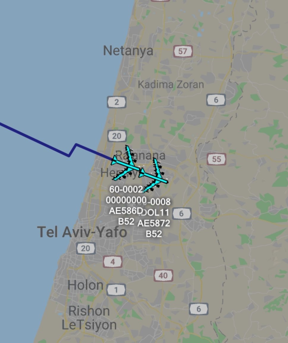 is_keelu's tweet photo. #IDOL11 flight of 2 (B-52H) are now over #Israel https://t.co/PelQJIEsr1