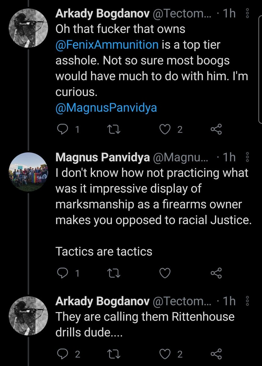 Apparently if you show a mutual who's waxing poetic about the boogaloo boy "doing security" for a BLM protest these receipts straight from his mouth, they'll block you lol.Very brave truth-telling