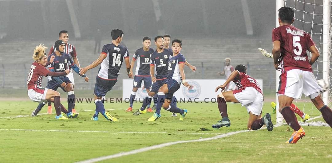 Mohun_Bagan's tweet photo. #OnThisDay in 2016, Mohun Bagan became the first Indian team to win a match in @TheAFCCL after defeating Tampines Rovers (Singapore) 3-1 in qualifiers thanks to goals from @jejefanai, @CornellG13 &amp; Katsumi Yusa. Golden team, golden memories.

#JoyMohunBagan 
#IndianFootball https://t.co/6ncNt29Dcq