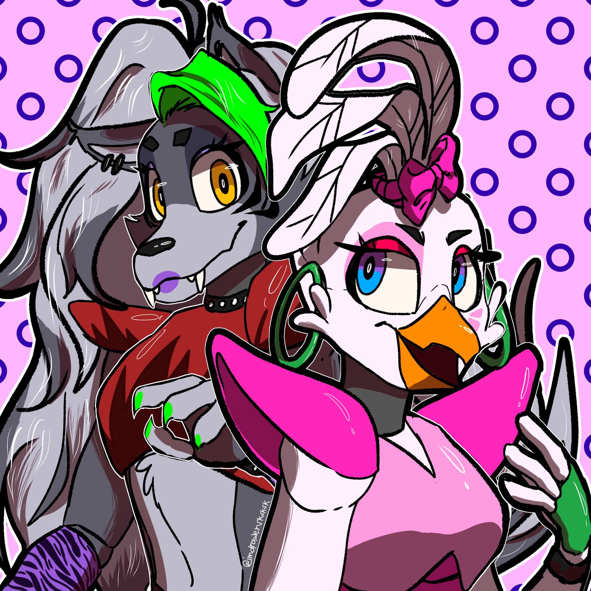 glanrock chica and roxanne #FNAF #fnafsecuritybreach #securitybreach #FiveN...