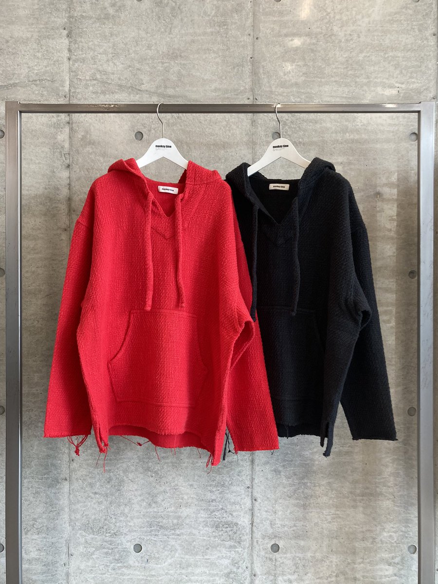メキシカンパーカー monkey time> G/DYE COTTON MEXICAN PARKA 16,280円(tax in) ネップ調