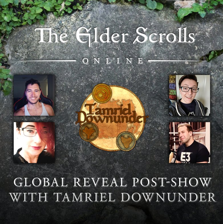 #ESOFam
Join us tonight at 8PM AEDT to talk about all the things in today's big <a href="/TESOnline/">The Elder Scrolls Online</a> reveal.
twitch.tv/Bethesda
#TDUTeam
#TheElderScrollsOnline
#GatesOfOblivion 
#Blackwood