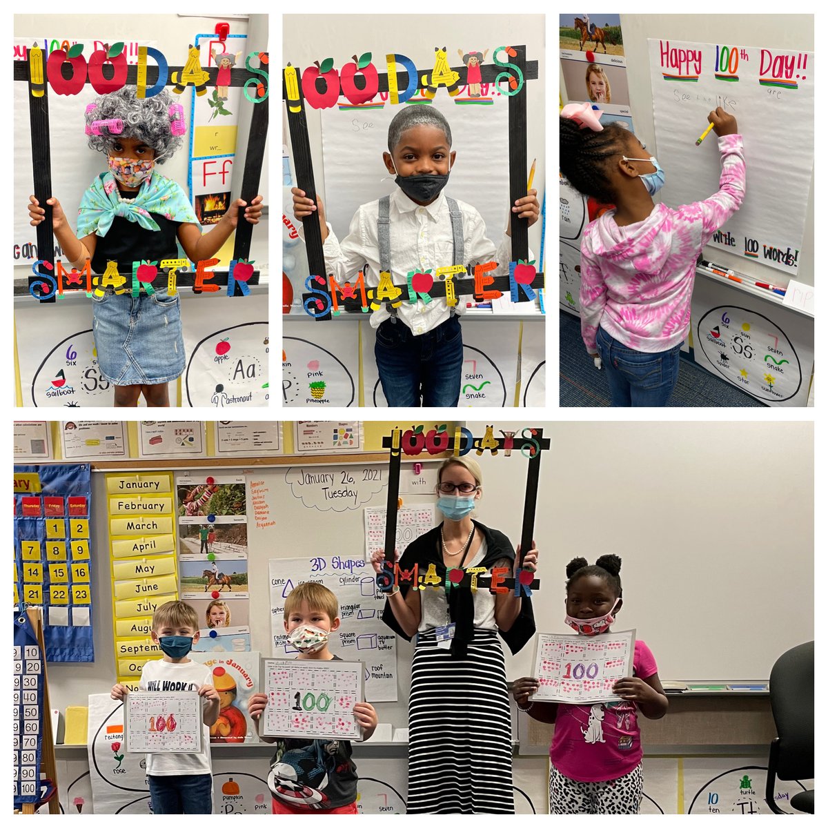 school_westview's tweet photo. Mrs. Phillips’ Kindergarten scholars are 100 days smarter! https://t.co/vulnlTFBA0