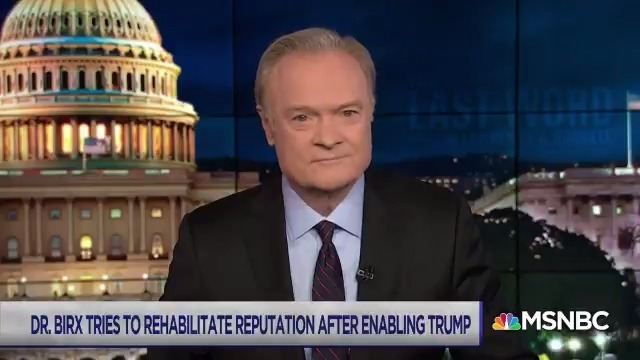 In April, Donald Trump said injecting bleach could cure Covid-19 and in an interview this week, Dr. Birx said Trump “appreciated the gravity” of the pandemic in March. @Lawrence says we must never forget what those officials did say and did not say to stand up to Trump’s lies. https://t.co/wY7pzpZFtC
