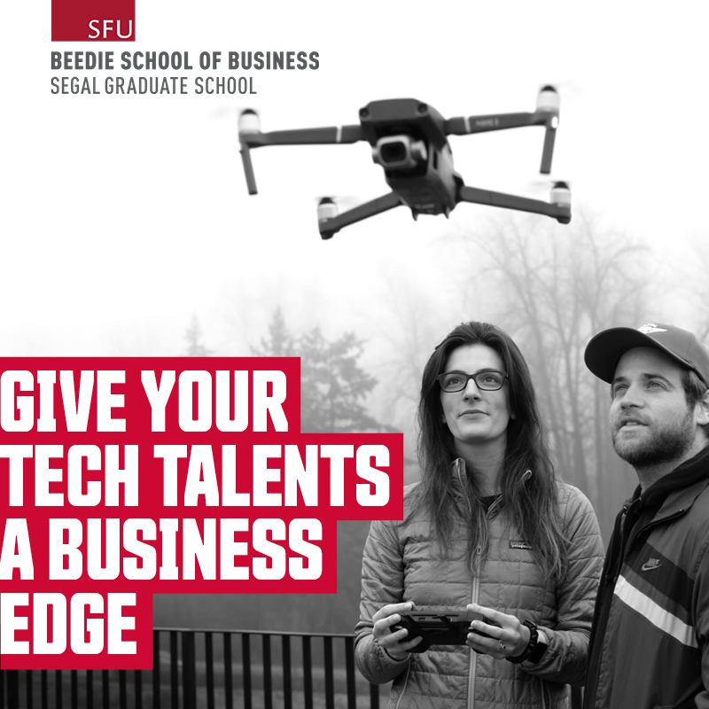 SFUBeedie's tweet photo. Become even more valuable to employers by learning to use business to drive tech with our Management of Technology MBA.