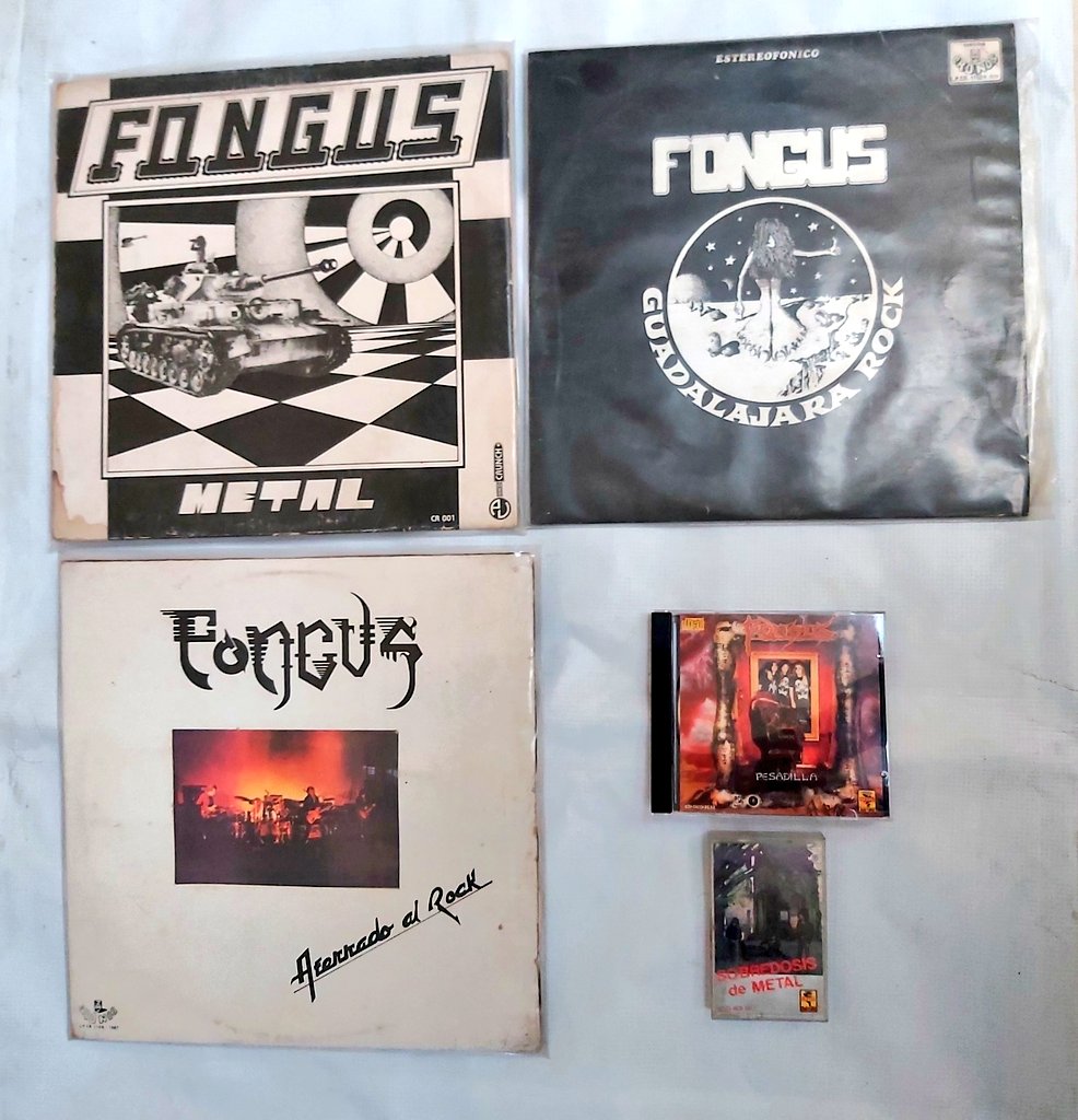 CBofes's tweet photo. Ya la discografia completa de Fongus en mi coleccion #fongus #largavidaalmetalmexicano https://t.co/zj4IQeyKqO