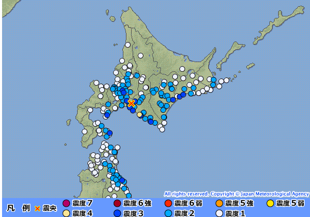 地震 X 胆振東部地震 Hotワード