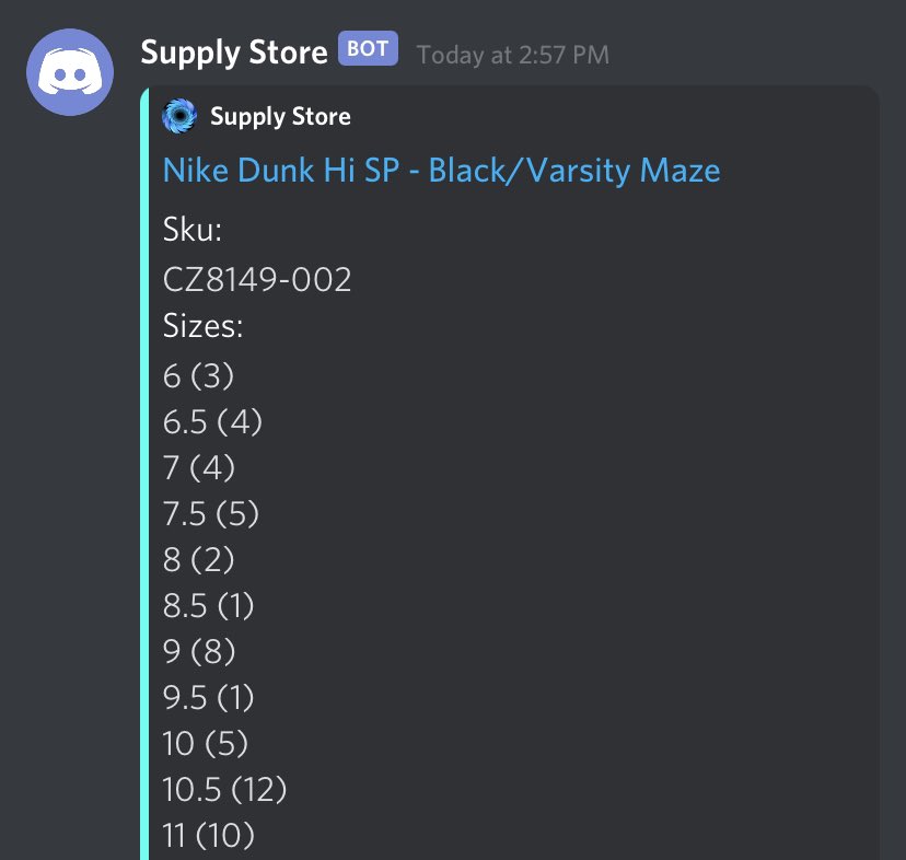 ASP_Profits's tweet photo. Our custom supplystore monitor developed from scratch notified members of a dunk restock 30 minutes ago. We picked it up equally as fast if not FASTER than all other Australian cook groups, and at less than half the monthly fee. What’re you waiting for? Restock 🔜 https://t.co/2aw8tavcGA
