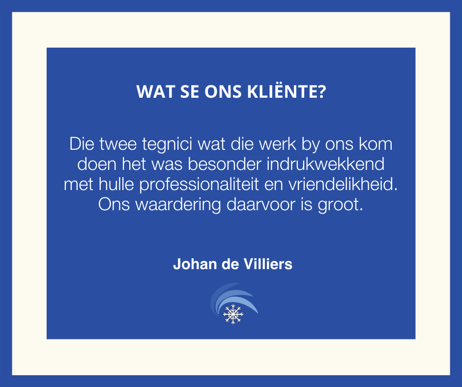 FlowtideAircons's tweet photo. We let our customers do the talking for us at FlowTide. π
Baie dankie vir hierdie mooi woorde, Johan!
#Flowtide #Aircons #Gratitude https://t.co/G1XeRJGKkD