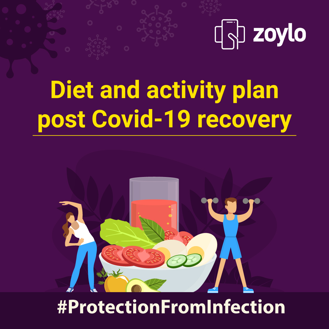 ZoyloDigiHealth's tweet photo. Sustained recovery from #COVIDー19 requires adequate care along with lifestyle and dietary changes. Here are a few tips to help you out.

#COVID19 #postcovid #coronavirus #diet #dietitian #healthtips #protectionfrominfection https://t.co/OfI0Kre3Fj