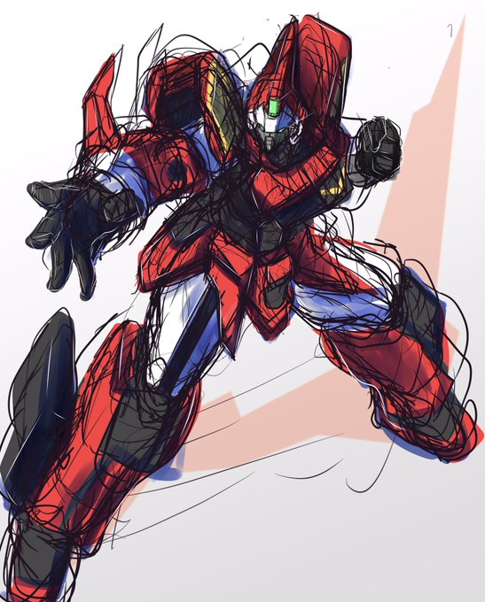 久しぶりにメカもの描こうと思ってペン走らせたら、懐かしい&amp;結構マニアックなチョイスだったよ。

ジャックオンッ! 