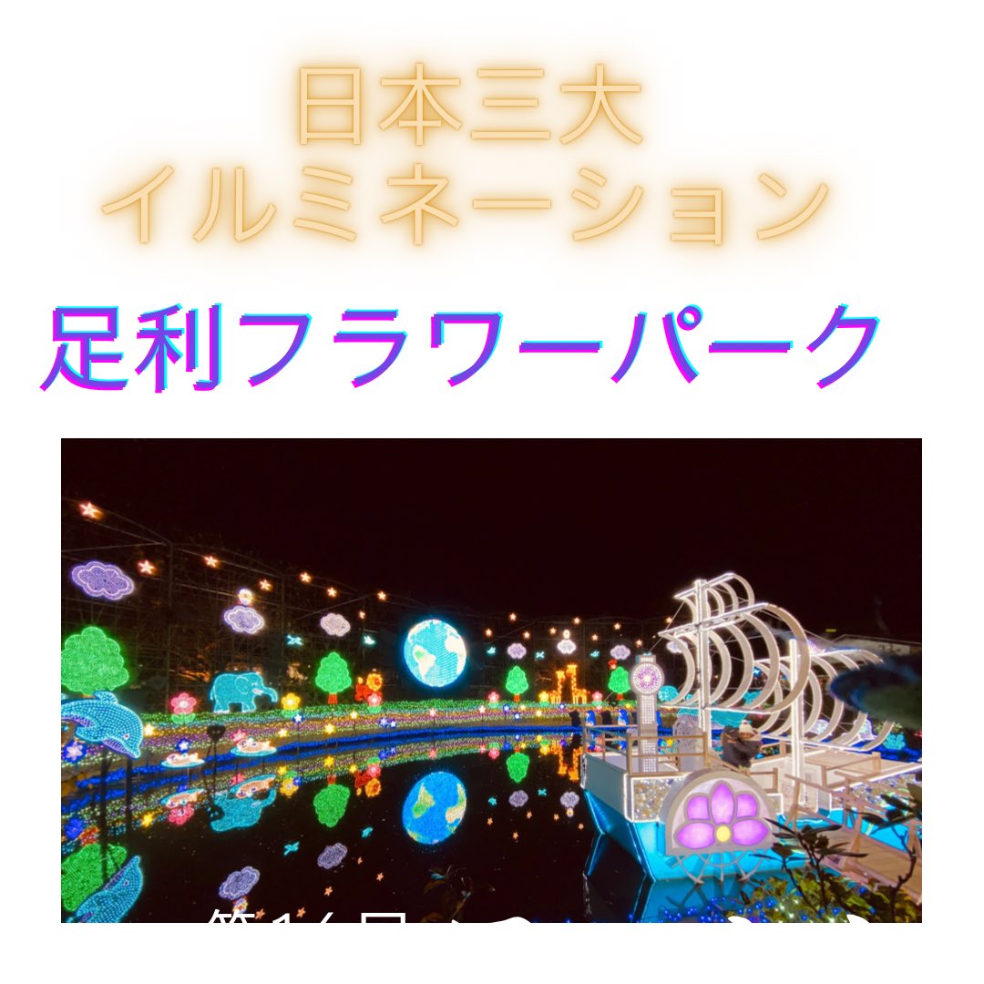 19ryt97's tweet photo. 「足利フラワーパーク〜光の花の庭〜」
栃木の誇る観光スポット！

大切なあの人と、大好きな家族と、
ぜひ行ってみてください♪ https://t.co/k5uOp9VwL3