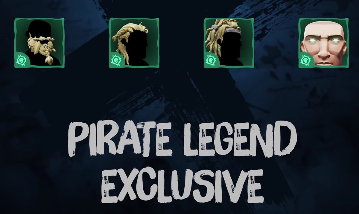 minimemarclee's tweet photo. All that is in this screen shot is available for FREE as long as you are a Pirate Legend. These will unlock along side the other rewards while progressing your Renown. (2 of 3) https://t.co/4jqbGA7bTs