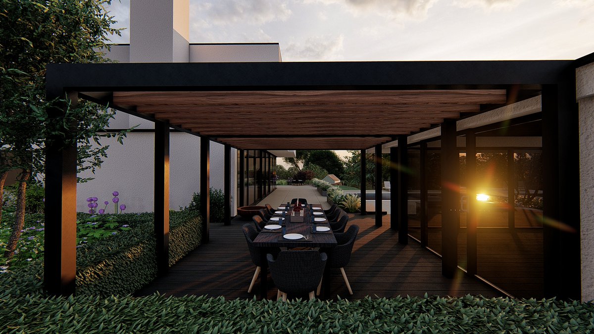 conceptsconvey's tweet photo. After a year of lockdowns, who doesn't want to dine outdoors at sunset?  Amaze your clients with 3D visuals of their properties and win that build contract.

#lumion #landscapedesign #3dvisualization #countrystyle
#countryliving #gardenideas #gardenstyle #gardeninspiration https://t.co/dTXBbhXboD