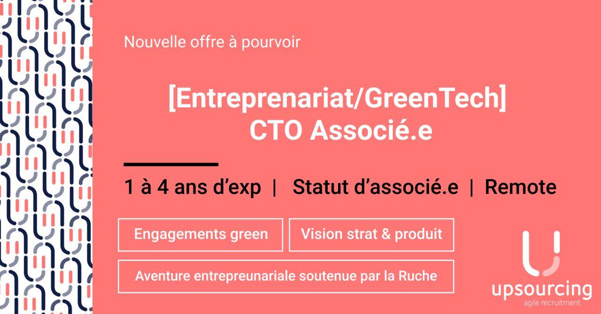 UpSourcing's tweet photo. Pour bien commencer 2021, pourquoi pas rejoindre une aventure #entrepreneuriale comme #CTO Associé.e ? 🌱

Savez-vous que les tickets de caisse consomment presque 25 millions d’arbres chaque année en France…?

// Poste ouvert aux juniors/#étudiants #ingénieurs 

#startup https://t.co/UjmUrKy7T8