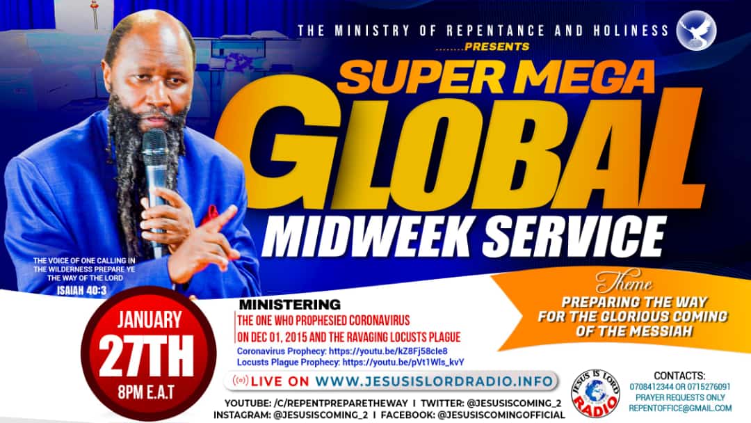 BernardOdingo1's tweet photo. Welcome all blessed people to todays SUPER MEGA GLOBAL MIDWEEK SERVICE please invite your relatives, friends and neighbors. https://t.co/ZmOE3O08e2
