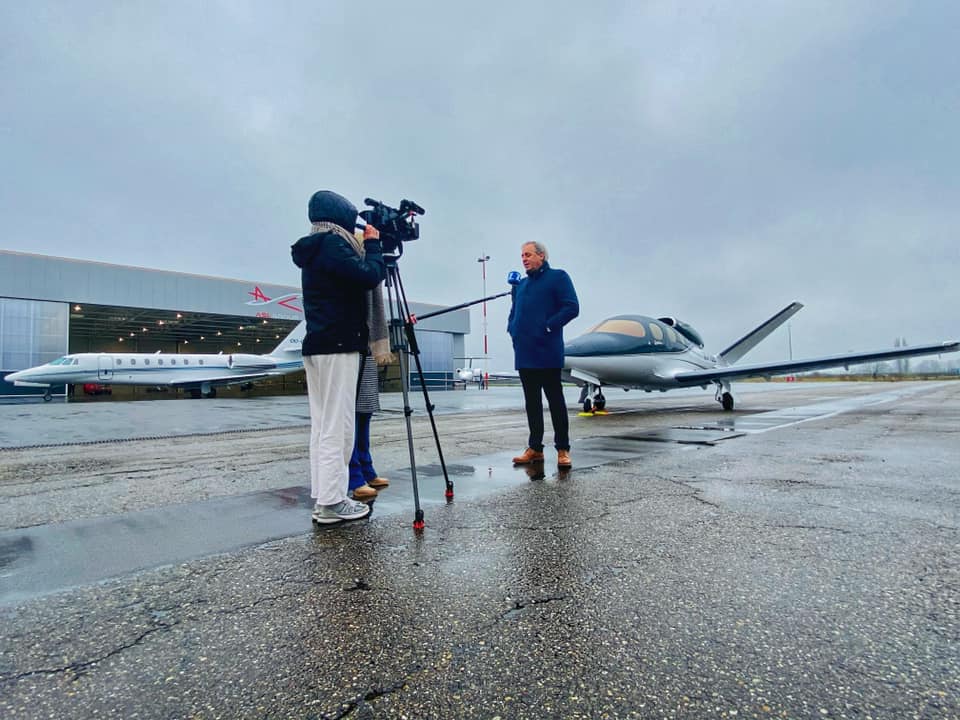 Our CEO, Mr Philippe Bodson, is officially presenting Belgium's first <a href="/Cirrus_Aircraft/">Cirrus</a> SF50 Vision Jet. 
#Interview #CEO #Innovation #VisionJet #GrowingFleet #NewAircraft #OfficialPresentation