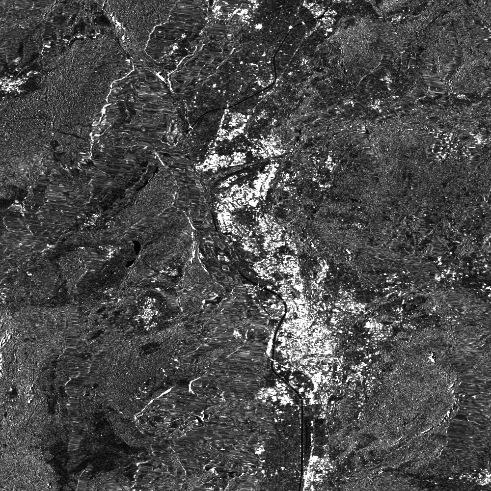 sentinel_hub's tweet photo. 🔴New feature for all SAR-enthusiasts. 
We have added Radiometric Terrain Correction option. In combination with orthorectification and backscatter coefficient processing it is therefore possible to get #CARD4L SAR product.
Example without RTC (left) and with (right). https://t.co/Dj3f5Gnrx5