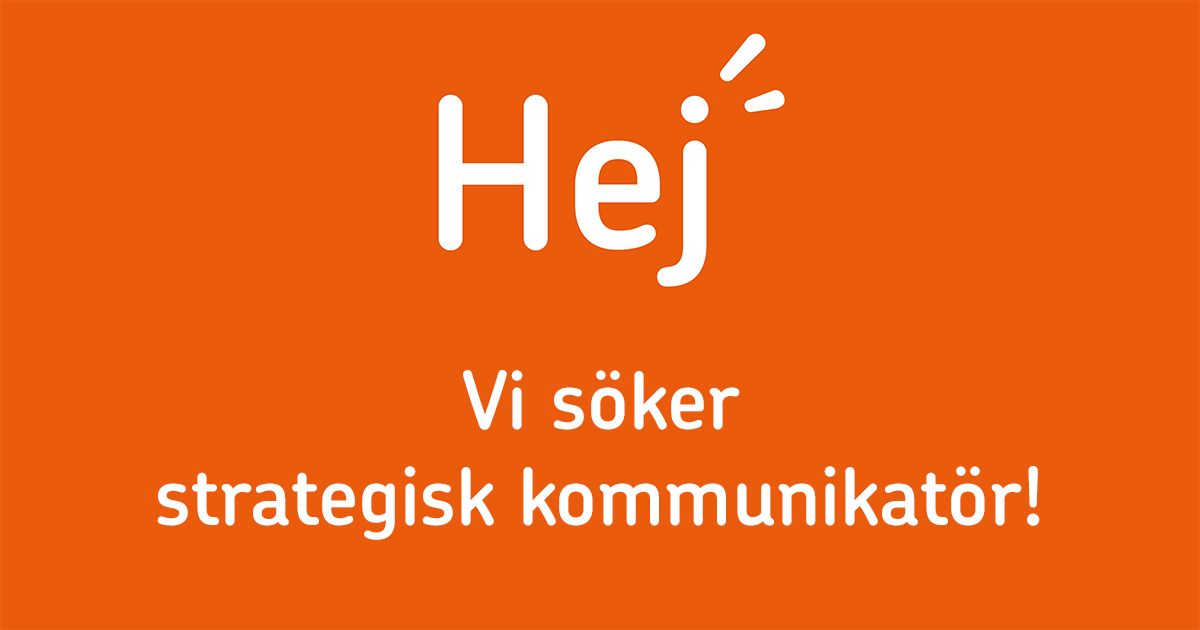 Vill du vara med i arbetet att stärka kommuner, regioner och kommunala företag i deras arbete för friska arbetsplatser? Suntarbetsliv söker en strategisk #kommunikatör! bit.ly/39oH4WN #nyttjobb