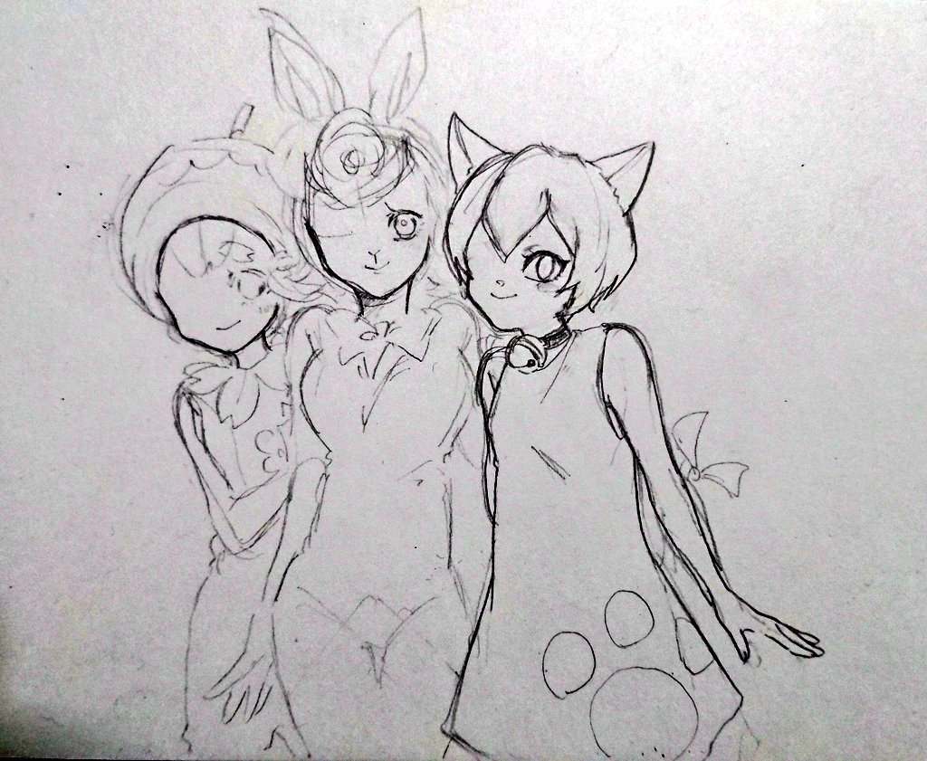 高校の時とんがりで好きなキャラ描こうとして諦めたヤツ 