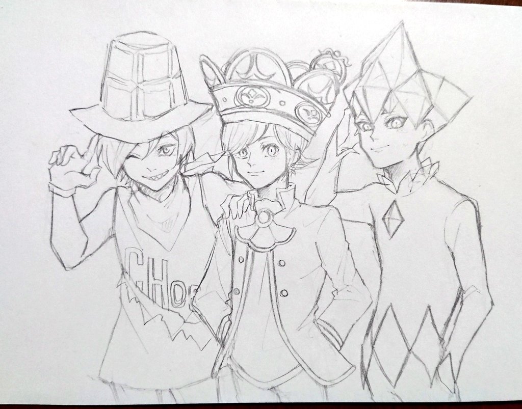 高校の時とんがりで好きなキャラ描こうとして諦めたヤツ 