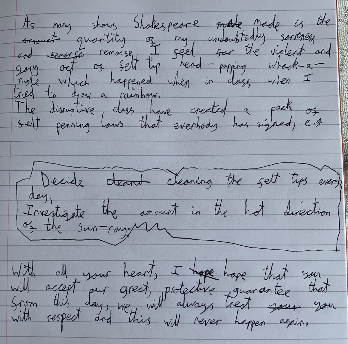 bobpard's tweet image. Written by Jake Smith yr 6 Newlaithes school Leeds