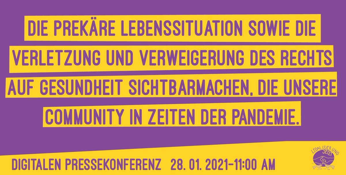 morgen im der Pressekonferenz👇👇👇
<a href="/SeebrueckeB/">Seebrücke Berlin</a> <a href="/solcitybln/">SolidarityCityBerlin</a> <a href="/Unteilbar_/">unteilbar – Solidarität statt Ausgrenzung</a> <a href="/ae_interact/">afrique-europe-interact</a> <a href="/JetztErst_Recht/">Solidarität ist mehr als Händewaschen!</a> <a href="/fluchtlingsratB/">Flüchtlingsrat Berlin</a> <a href="/UNDOK_at/">UNDOK-Anlaufstelle</a> <a href="/ActionforLesvos/">ActionforLesvos</a> @ISDBund <a href="/BueGeRa/">Bündnis gg Rassismus</a> <a href="/KGK_News/">Klasse Gegen Klasse</a> <a href="/Int_Feminists/">Alliance internationalist feminists*_Berlin</a> <a href="/MigrationsratB/">Migrationsrat Berlin</a> @MoriaMediaTeam <a href="/bstiftung/">Bewegungsstiftung</a>