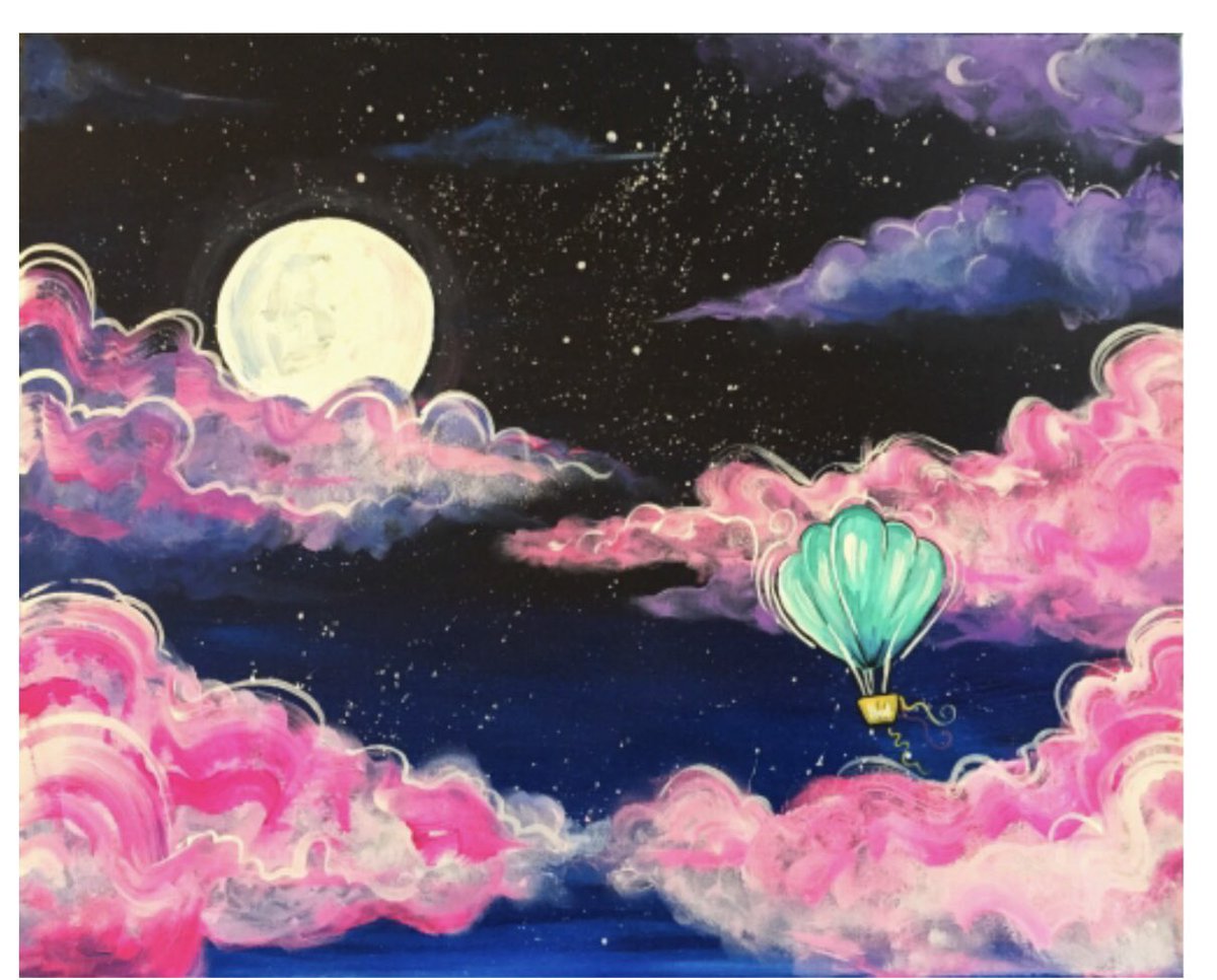 MsPinkATL's tweet photo. Saturday 💕 2pm 💕 Virtual Paint Nite with @mspinkatl 🎨 Grab your ticket at https://t.co/hA6lg5xXKC 🌭 #paintnite #yaymaker #mspinkatl #sky #hotairballoon #paintandsip https://t.co/lykLEA8tdt