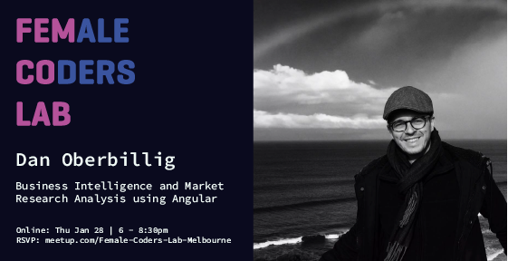 ✨ Join us tomorrow night for the first FemCoLab for 2021. 

<a href="/oberbillig/">Daniel Oberbillig</a> will talk about webreportingstudio.com and data visualisation with Angular and node.js.

RSVP for the Zoom link: meetup.com/Female-Coders-…