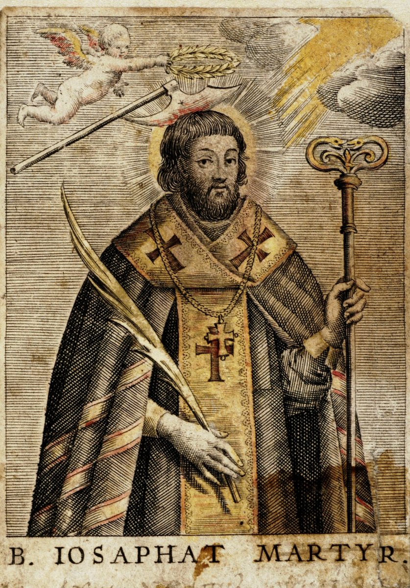 St. Josaphat KuntsevychIn 1623, he gave his life for his faith. An Orthodox priest assembled a mob in the town, and they came to Josaphat’s residence Josaphat died praying for his attackers. He was beheaded, and his body dumped in a river. He faces unfounded slanderous claims