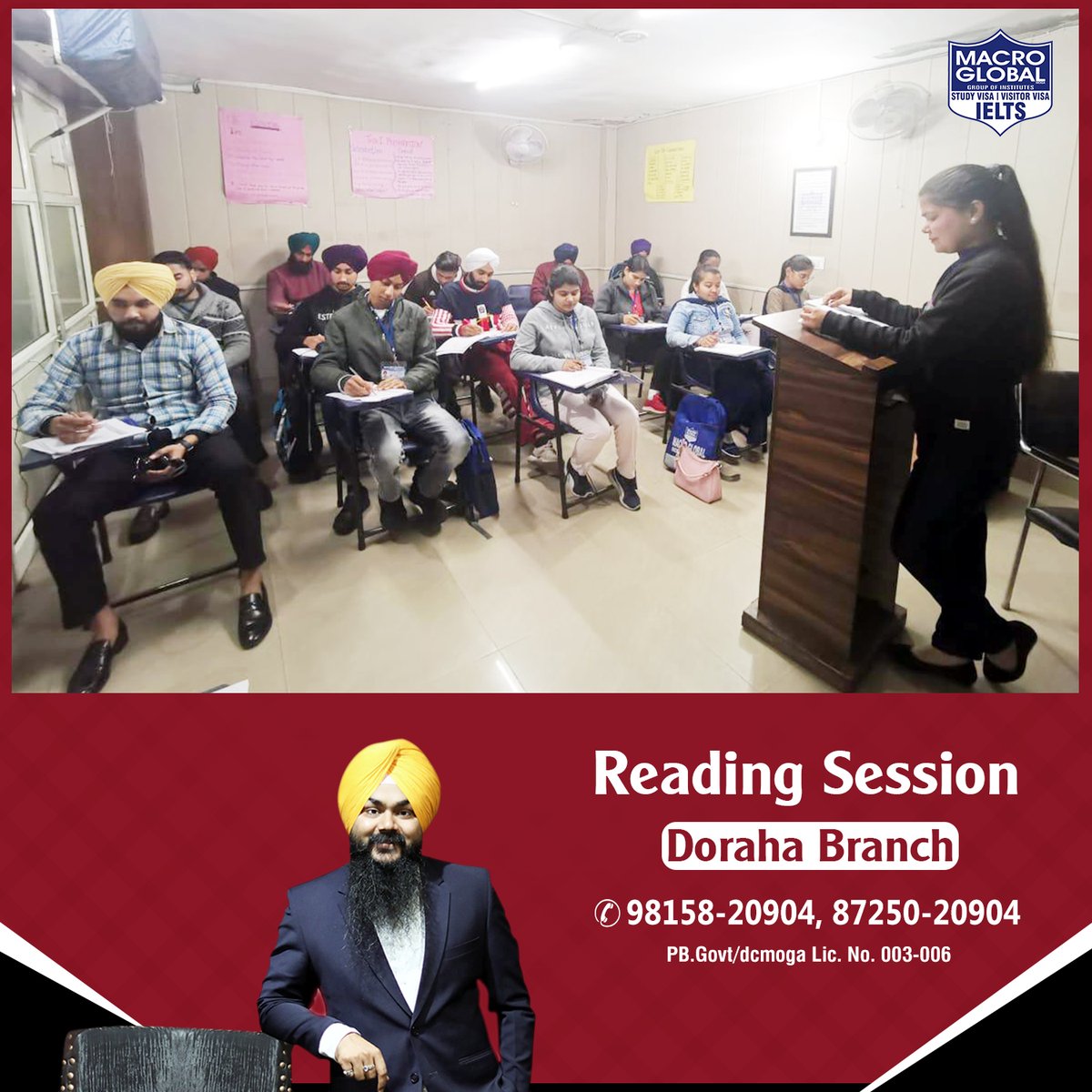 gurmilap27's tweet photo. To sharpen the Reading 📖 skills of Students, we've conducted a Reading Session at our Doraha Branch.
Join our IELTS classes &amp; become a part of such sessions.

Call &amp; Register:
📲 87250-20904, 📲 98158-20904

#GurmilapSinghDalla #MacroGlobal #ReadingModule #IELTS #EnglishSkills https://t.co/9lZgB5UEJ3