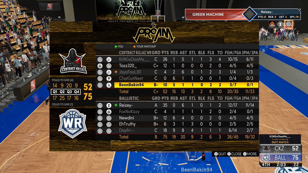 Ballistic 2k (@2kballistic) on Twitter photo Ggs to CKZ in round 1 <a href="/WRproamleague/">WR Pro-Am League</a> Playoffs.
PG: <a href="/Reizey/">Reid</a>
SG: <a href="/NoLimitFox/">The Don π΄πΎ</a>
SF: <a href="/Newdini/">Antonio Newman</a>
PF: <a href="/EhTruth/">Truth</a>
C: <a href="/dayfri/">Ryan I πππππ</a>
<a href="/youFamousEnough/">2KL</a> <a href="/2kCompGames/">Jelani Mitchell</a> Ggs to CKZ in round 1 <a href="/WRproamleague/">WR Pro-Am League</a> Playoffs.
PG: <a href="/Reizey/">Reid</a>
SG: <a href="/NoLimitFox/">The Don π΄πΎ</a>
SF: <a href="/Newdini/">Antonio Newman</a>
PF: <a href="/EhTruth/">Truth</a>
C: <a href="/dayfri/">Ryan I πππππ</a>
<a href="/youFamousEnough/">2KL</a> <a href="/2kCompGames/">Jelani Mitchell</a>