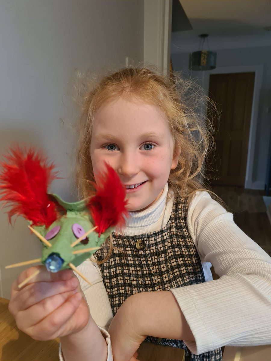 _annecunningham's tweet photo. @StMarksPrimary1 Jessica really enjoyed her art task this week!  Her little sister, Eilean, joined in too.  They followed the instructions given by Mrs McIntyre using beads, buttons and feathers for decoration. https://t.co/5HmnrOTfLQ