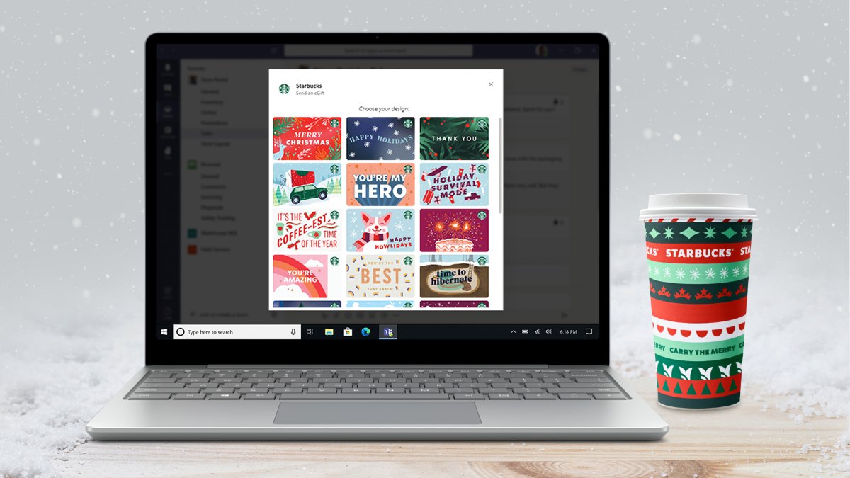CodeRunnersBG's tweet image. The new Starbucks app in Teams is a result of a collaboration between Starbucks Technology and Microsoft☁️ — it allows you to share the joy of a Starbucks beverage by sending a personalized Starbucks eGift right within a Microsoft Teams chat.
🔗 buff.ly/3gWIdXx