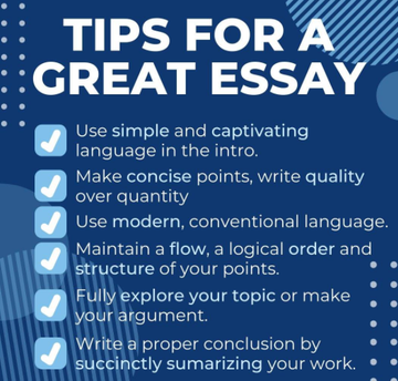Prudentwriter_'s tweet photo. Some useful #essay tips!
#essayhelp #essaypay #essaytip #essaytips #homework #HomeworkHelp #Accounting #Statistics #Math #chemistry https://t.co/DnQ7F2EUqR