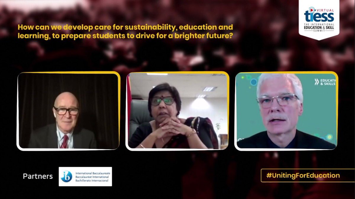 IamCJha's tweet photo. #UnitingForEducation
Attending virtual #tiess session on
“How can we develop care for Sustainability, Education and Learning, to prepare students to drive for a better future?”
@Minister_Edu
@DidacIndia @Indiadidac
@PbpandeyB @shail2018
@ManuGulati11 @Ila1576 @VikDrall https://t.co/9f3Rhin3lk