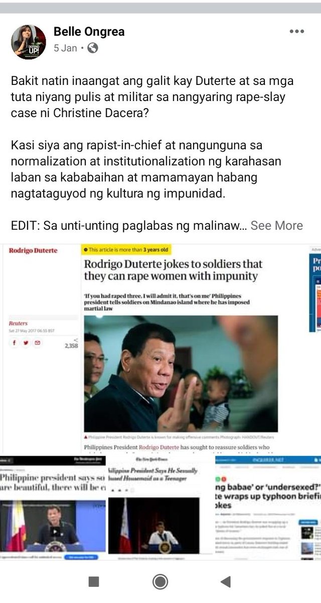 MDSOnwardPH22's tweet photo. @belleongrea Tangina ang ganda ng academic nyo babaeta ang birahin ang gobyerno, Mahiya ka bata yong gobyernong nagpapaaral sa inyo ang ginagago nyo! Magaguhan na lang tayo mga dee moon you #DefundUP https://t.co/EgIfUoyx8y