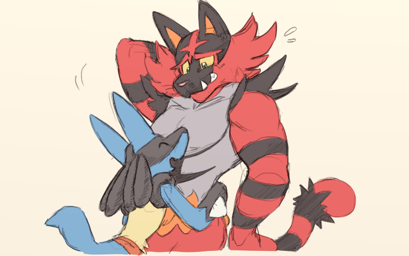 The only thing that should be going through Incineroar's mind is:

Ow.