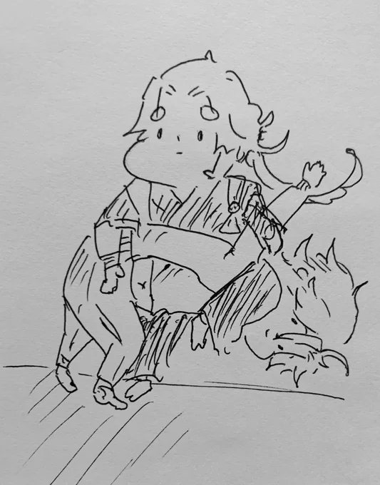 プロレスごっこするおてとん。 