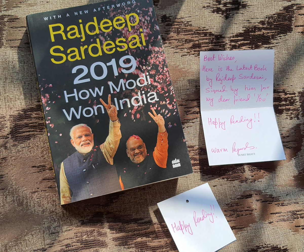 sairashahhalim's tweet photo. There's something about gifted book parcels..
Thank you so much dear friend @sumitbhatt11 continue with the amazing work that you do everyday.
Look forward to the read penned by @sardesairajdeep.
#NewYearGift #NowReading #HowModiWonIndia
#Gratitude https://t.co/ax11uP44PP