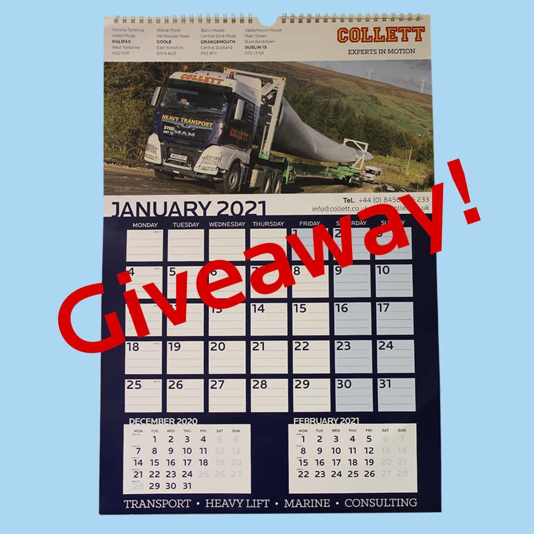 GIVE AWAY ALERT!

We are giving away two 2021 Collett &amp; Sons Calendars. To enter, follow the three steps below.

1) Like this post
2) Retweet this post
3) Follow the Collett &amp; Sons page

Entries close - 04/02/21
Winners will be announced - 05/02/21

Good luck!