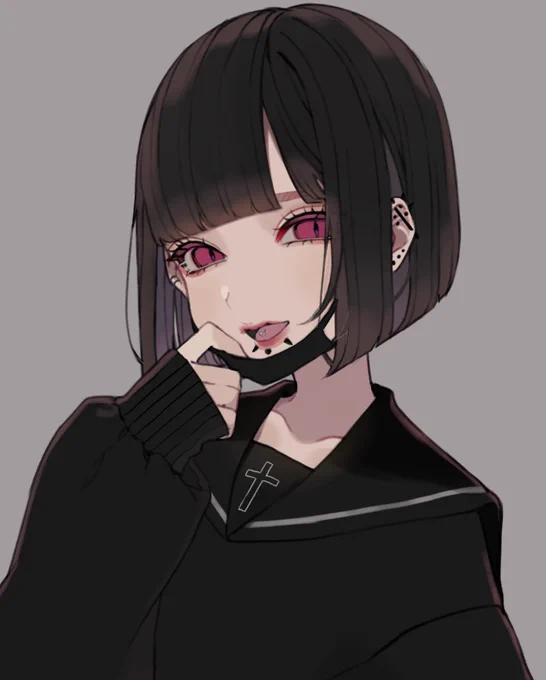 黒マスク 