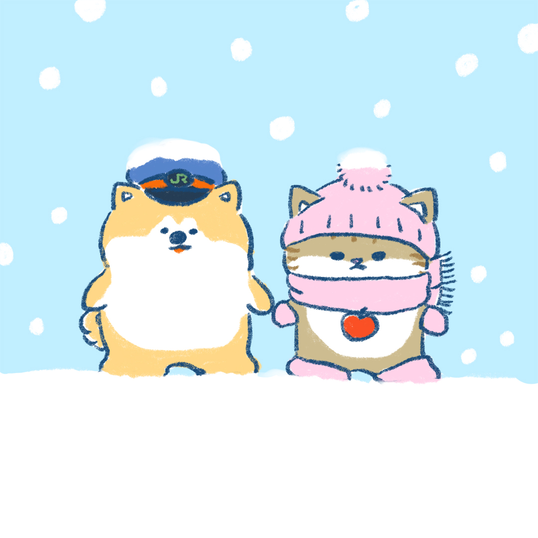 こんばんニャン🐈 「つがにゃん」だよ。 冬は寒いよ～❄️みんな風邪を