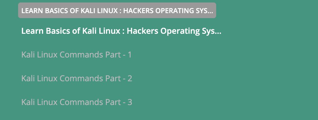 Topics Covered:• Learning the Basics of Kali: Hackers OS• Kali Linux Commands Part 1• Kali Linux Commands Part 2• Kali Linux Commands Part 3Favorite: Linux is that girl so learning kali commands got me excited. Really starting to feel like a hacker.