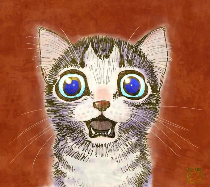 古い猫絵詰め合わせ④ #猫好き 