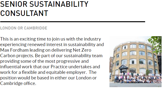 Still time to apply to join my team working on a wide range of pioneering projects maxfordham.com/people/people/… #hiring #sustainabilityconsultant #construction #EmployeeOwned