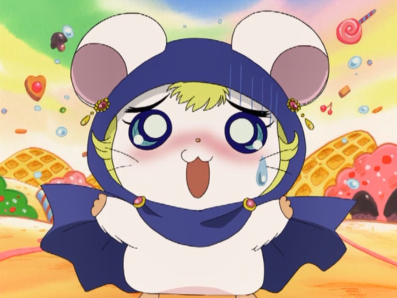 Kpmouse ハム太郎とリボンちゃんは老体を押し付けられてかなりかわいそうな役回り おハムばあさんの身体で息切れするリボンちゃんなんて見たくなかった 笑 勝手にリボンちゃんのキスを賭けていたおハムばあさんは 中身が長老ハムだと知らずに争いに勝利